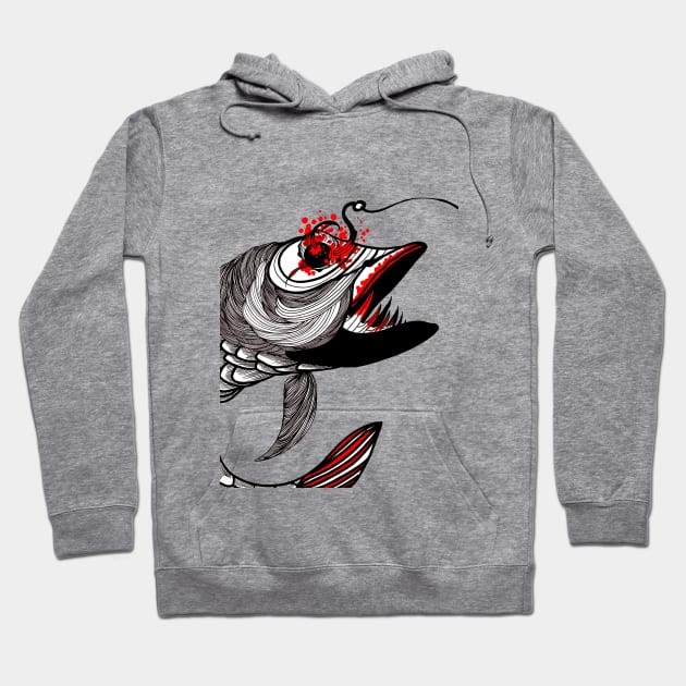 Fishing Hoodie by FUN ART